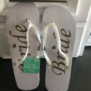 Bride Flip Flops Size 9-10